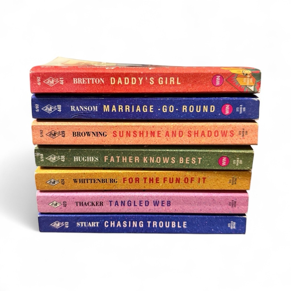 Harlequin American Romance Vintage 90s Paperback Book Set of 7